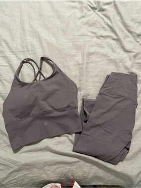 Jed North purple-grey snake print workout set